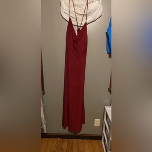 Prom dress size 20 red used like new